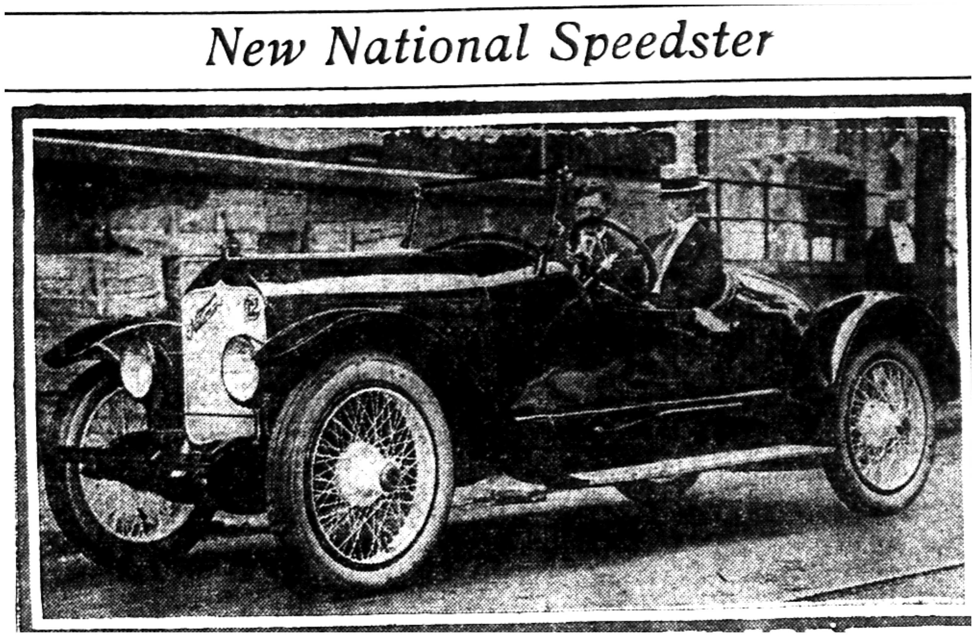 1918 National Speedster