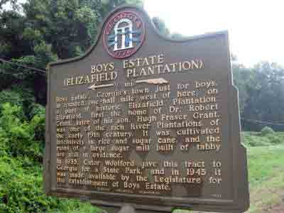 Elizafield Plantation Marker