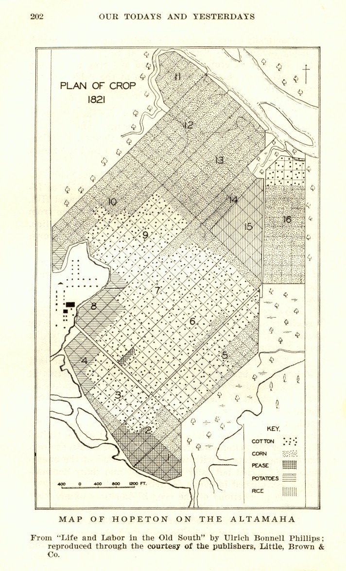 Map of Hopeton Plantation