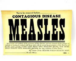 measles quarantine sign