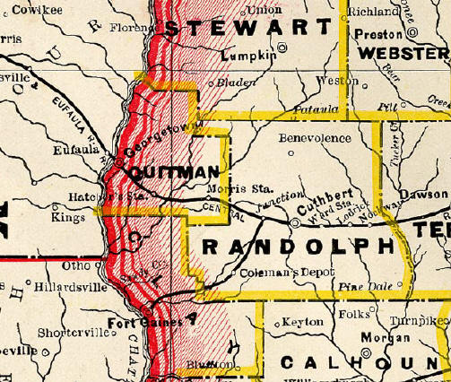 Map of Quitman County