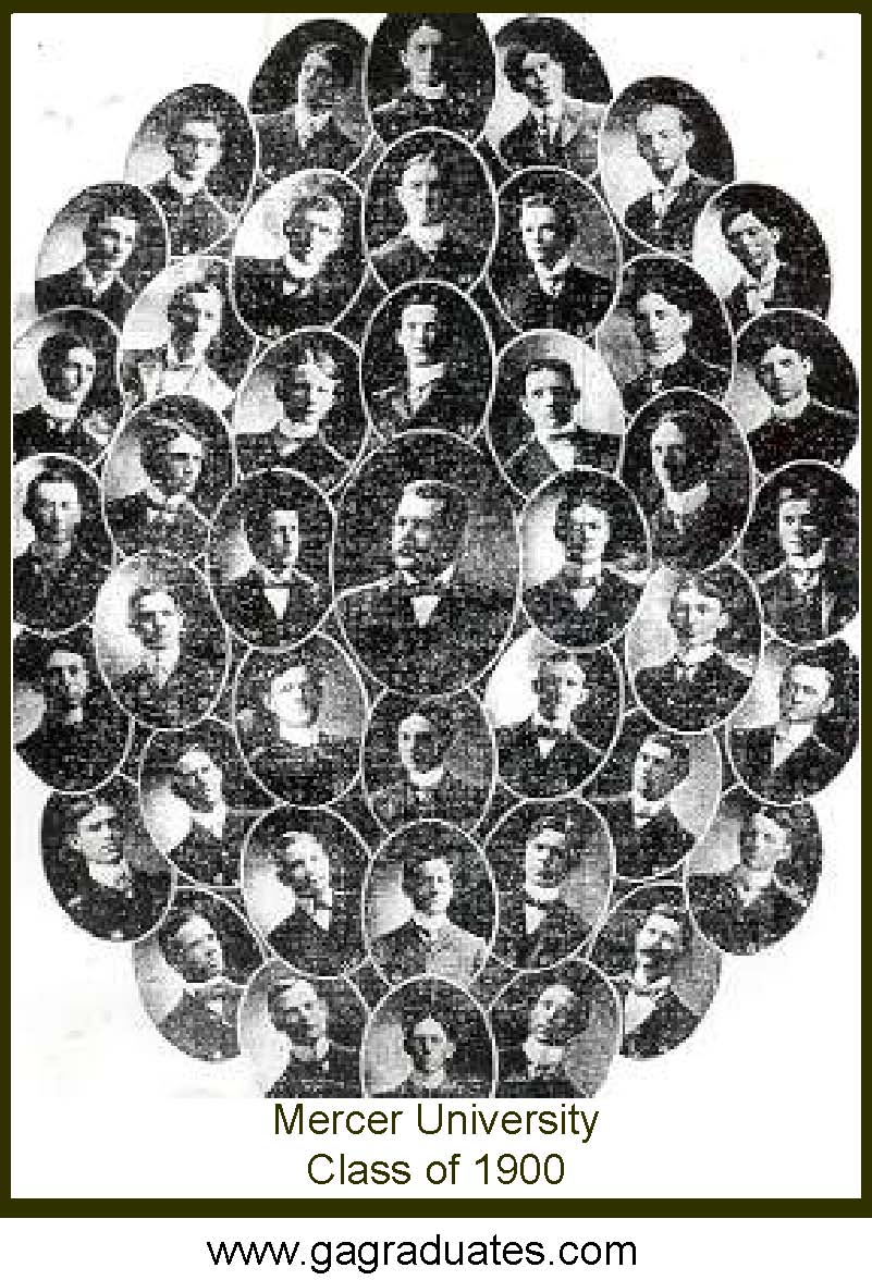 Mercer Graduates of 1900