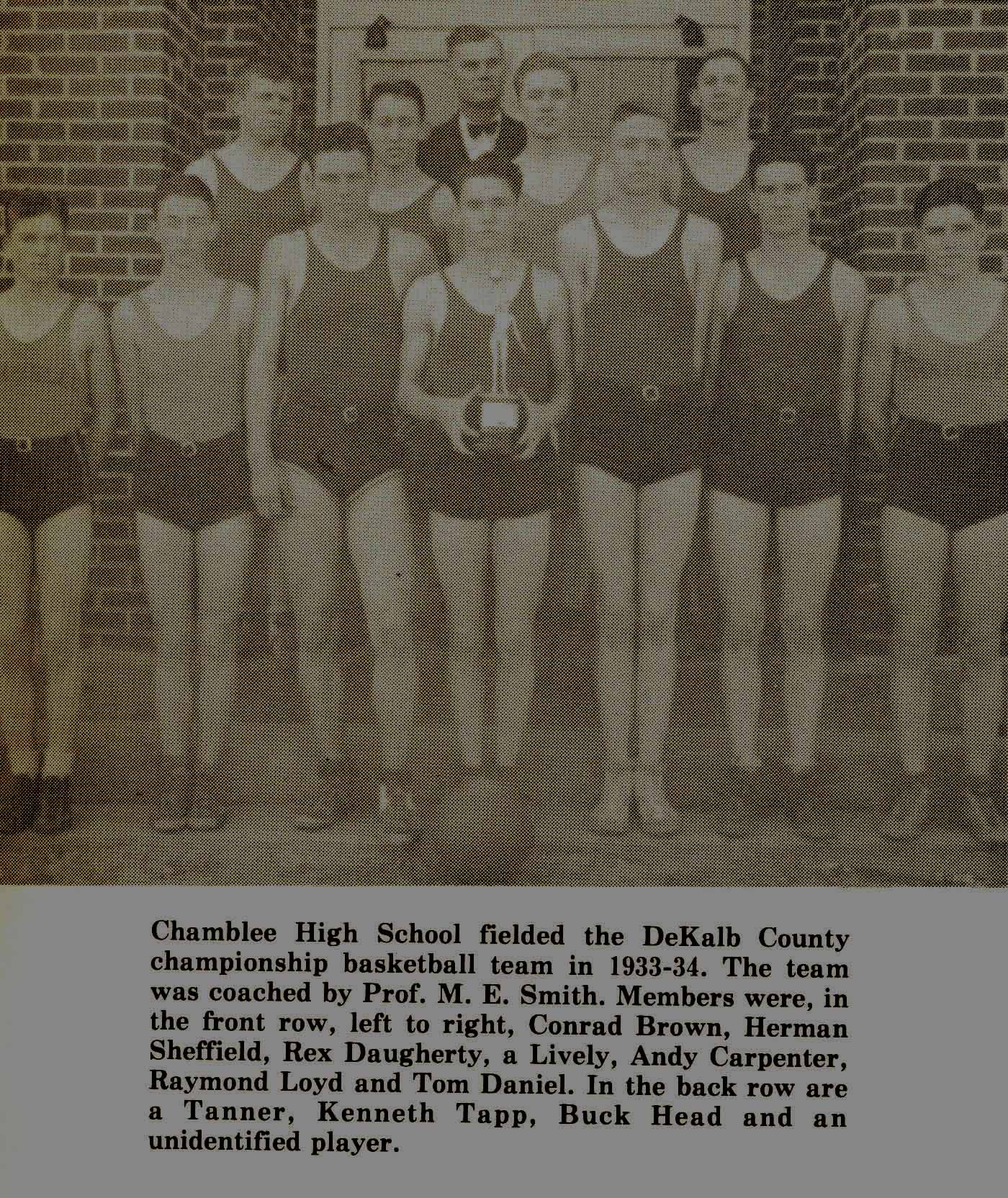 Chamblee Basketball Team